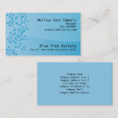 Vine Leave Nature Carte de visite (Devant / Derrière)