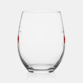 Vine Rood Beste Man Elegant Tuxedo Bruiloft Wijnglas Zonder Voet (Rechts)