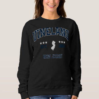 Vineland New Jersey NJ Atletische Marine Sport Trui