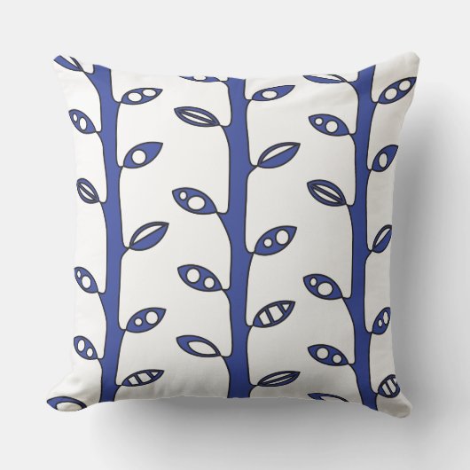 VINES Rouges DESIGN Rétro Pillow Oreiller (Recto)