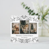 Vines Unique 3 Foto Vakantie Kaart (Staand voorkant)