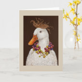 Vineyard Duck wenskaart Kaart (Gele Bloem)