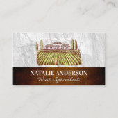 Vineyard Estate | Rock Slate and Texture Visitekaartje (Voorkant)