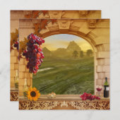 Vineyard Fall Wedding Invitation Kaart (Voorkant / Achterkant)