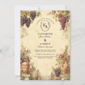 Vineyard Harvest Floral Celebration Kaart (Voorkant)