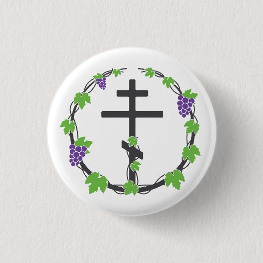 Vineyard of the Lord Buttonnen Ronde Button 3,2 Cm (Voorkant)
