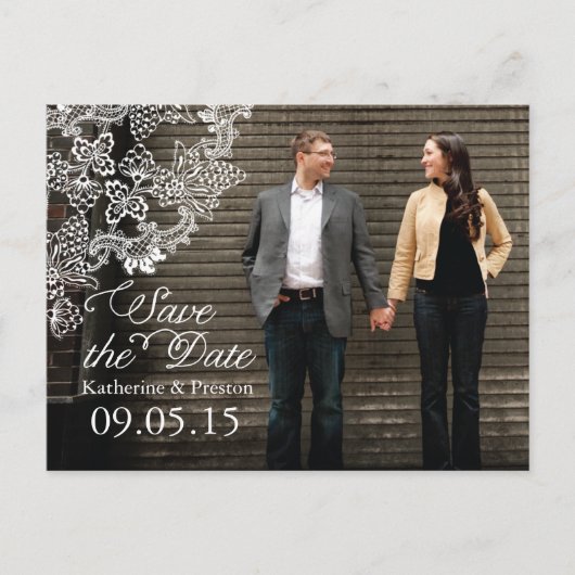 Vineyard Photo Save the Date Briefkaart (Voorkant)