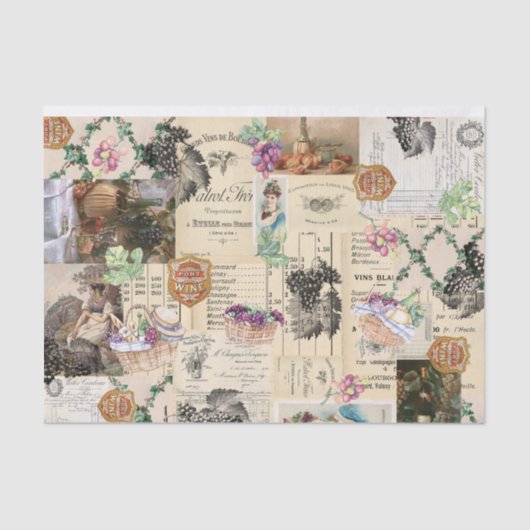 Vineyard Picnic Tissue Paper Tissuepapier (Voorkant)