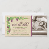 Vineyard Save the Date Aankondiging (perkament) (Voorkant)