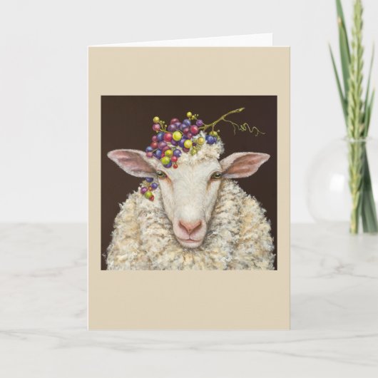 Vineyard Sheep card Kaart (Voorkant)