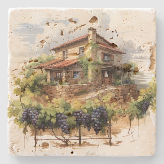 Vineyard Stone Onderzetter (Voorkant)