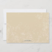 Vineyard Wedding Invitation (Parchment Texture) Kaart (Achterkant)