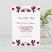 Vineyard Wedding Invitations Kaart (Staand voorkant)