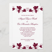 Vineyard Wedding Invitations Kaart (Voorkant / Achterkant)