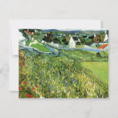 Vineyards met Uitzicht van Auvers van Vincent van  (Voorkant)