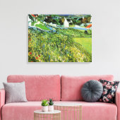 Vineyards met Uitzicht van Auvers van Vincent van  Canvas Afdruk (Insitu (Woonkamer))