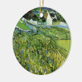 Vineyards met Uitzicht van Auvers van Vincent van Keramisch Ornament (Links)