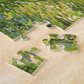 Vineyards met Uitzicht van Auvers van Vincent van  Legpuzzel (Zijkant)