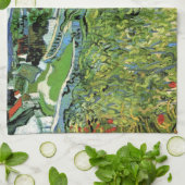 Vineyards met Uitzicht van Auvers van Vincent van  Theedoek (Gevouwen)