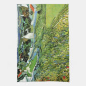 Vineyards met Uitzicht van Auvers van Vincent van  Theedoek (Verticaal)