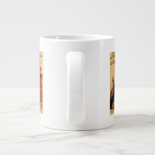 Vingeanne Milk Girl met katten Jumbo Mok (Achterkant)