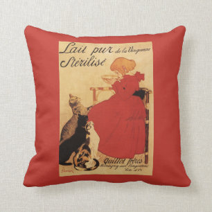 Vingeanne Milk Girl met katten Kussen
