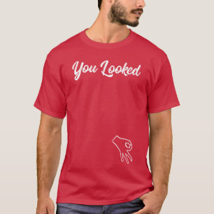 Vinger Cirkel Spel Grappig Maakte Je Kijkend Gat T-shirt