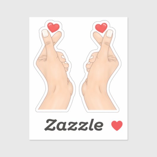 Vinger Hart Vingers Sticker (Vel)