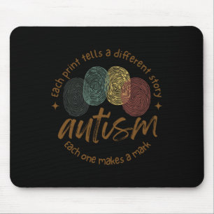Vingerafdruk Autisme Elke afdruk vertelt een ander Muismat