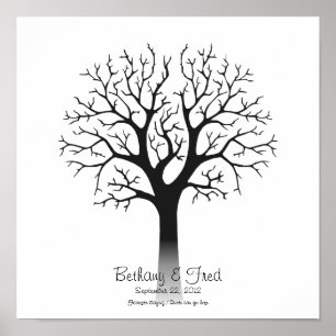 Vingerafdruk Boom 12"x12" Poster
