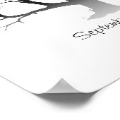 Vingerafdruk Boom 28x36cm Poster (Hoek)