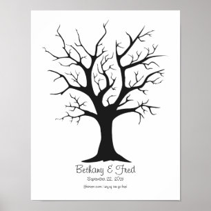Vingerafdruk Boom C - 11"x14" Poster