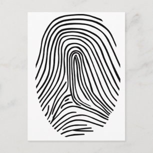 Vingerafdruk Briefkaart