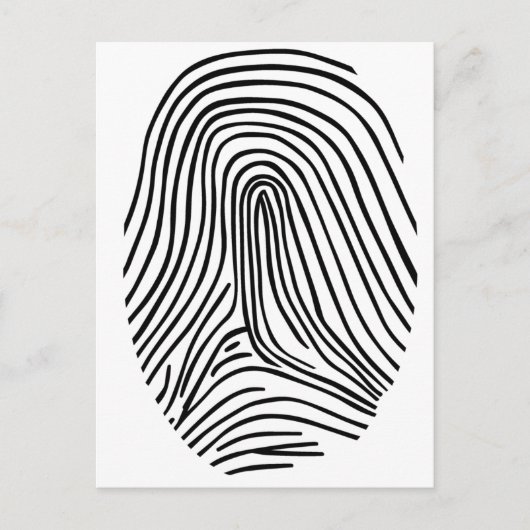 Vingerafdruk Briefkaart (Voorkant)