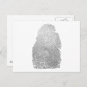 Vingerafdruk Briefkaart (Voorkant / Achterkant)