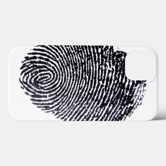 Vingerafdruk Case-Mate iPhone Case (Achterkant (horizontaal))