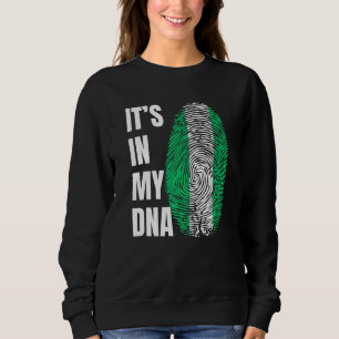 Vingerafdruk DNA Biometrie Nigeriaanse Vlag Nigeri Trui