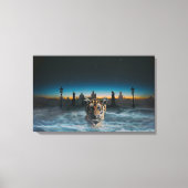 vingerafdruk naar tijgergeest canvas afdruk (Voorkant)