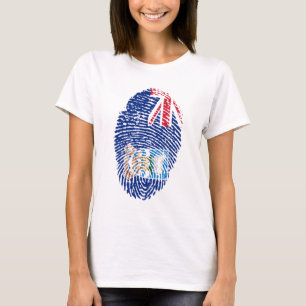 Vingerafdruk van Falkland-vlag T-shirt