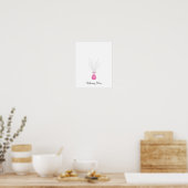 Vingerafdrukballonnen voor baby - Roze Poster (Keuken)