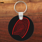 Vingerafdrukken - sleutelhanger (Voorkant)