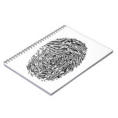 Vingerafdrukontwerp Notitieboek (Linkerzijde)