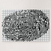 vingerafdrukpuzzel legpuzzel (Horizontaal)