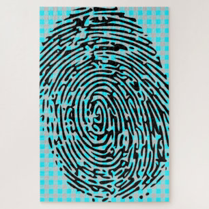 Vingerafdrukpuzzels Legpuzzel