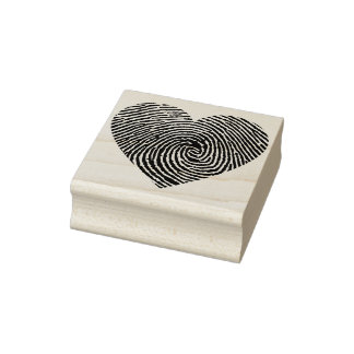 vingerafdrukstempel rubberstempel