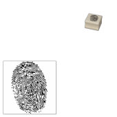 vingerafdrukstempel 	rubberstempel (Gestempeld)