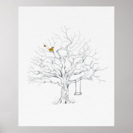 Vingerafdrukstructuur gastboek poster