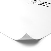 Vingerafdrukstructuur, GuestBook, Thumbprint Tree Poster (Hoek)