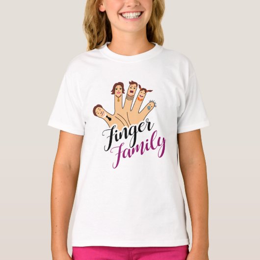 Vingerfamilie T-shirt (Voorkant)