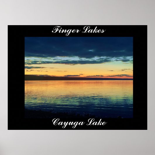VINGERLAKKEN, CAYUGA LAKE poster (Voorkant)